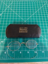 Antique Gold Filled Eyeglasses EK Marking with Case