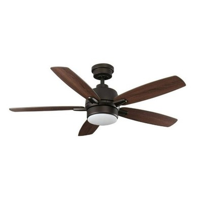 Home Decorators Collection Fawndale 46 in. Bronze Ceiling Fan with LED Light Kit