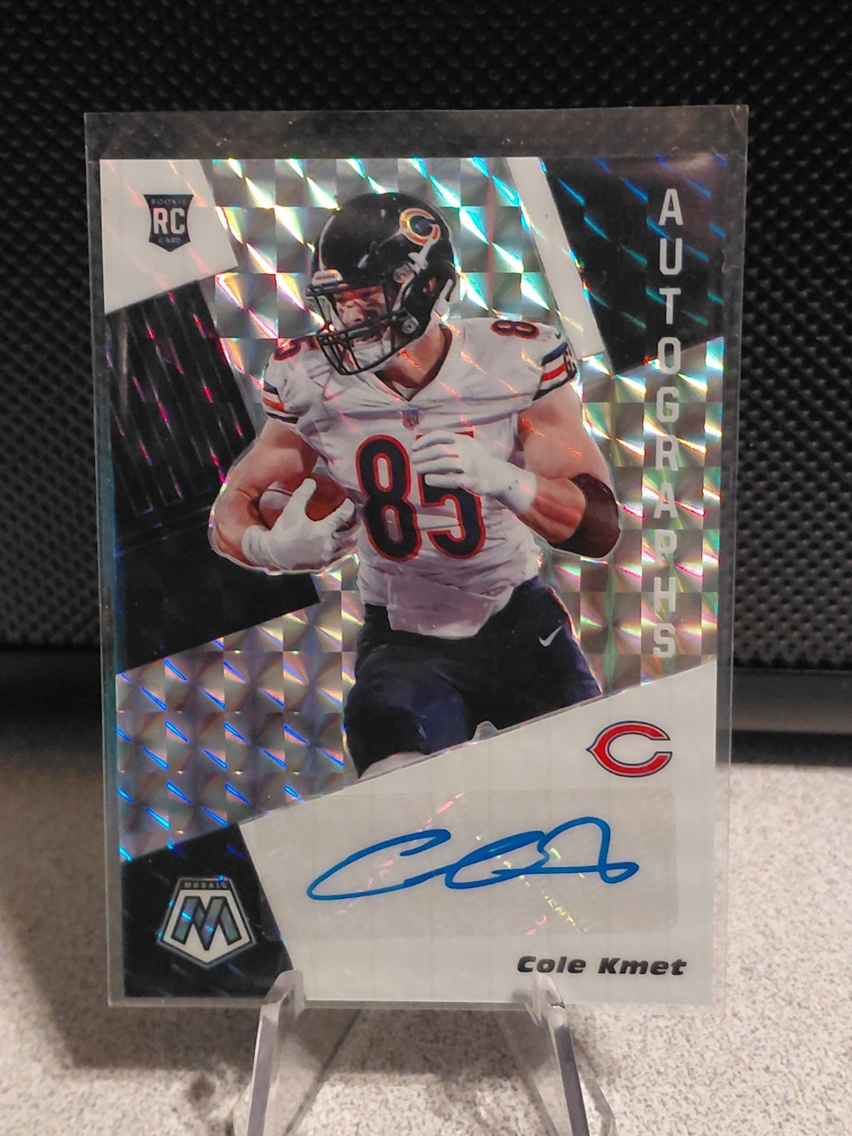 Cole Kmet Panini Mosaic Rookie Autographs Mosaic #RA18 Base