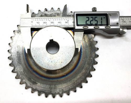 Unbranded 40-Tooth Sprocket with .62 I.D/.2.25 O.D w/Keyway USED - Picture 4 of 5