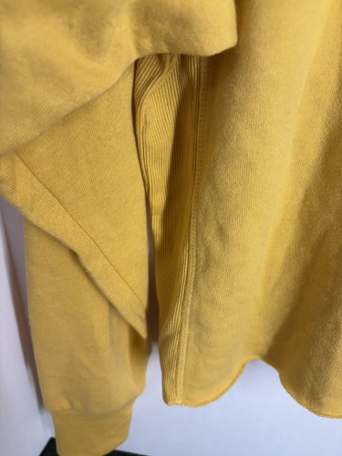 Women’s Grayson/ Threads Cutoff Style Long Sleeve Fleece Lined Top-XS- Yellow - Picture 16 of 19