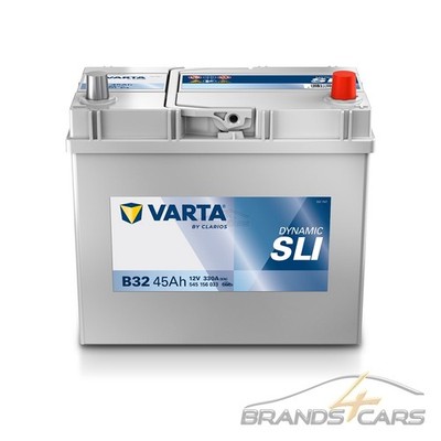 VARTA AUTOBATTERIE 12V 45Ah STARTERBATTERIE 330A ERSETZT 40Ah 41Ah 42Ah 44 B32