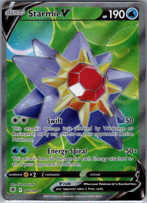 Starmie V 166/189 Ultra Rare Astral Radiance Pokemon Holo NM AA-36
