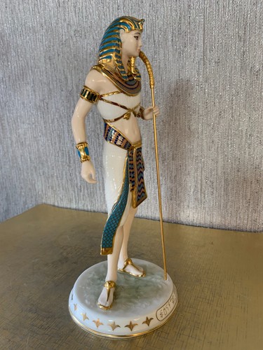 FIGURINA WEDGWOOD TUTANKHAMON IL RAGAZZO RE EDIZIONE LIMITATA PORCELLANA PERFETTA - Foto 2 di 9