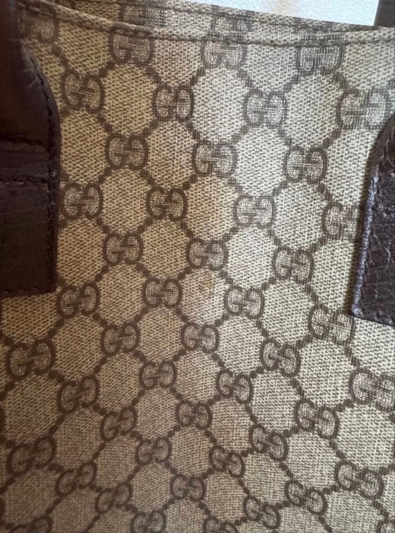 GUCCI GG Pattern PVC Leather Tote Bag Water-Resistant Large Handbag for Women thumbnail 3