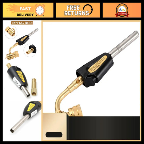 Propane Gas Welding Torch Kit - Brazing, Soldering, Plumbing Blow Torch Tool