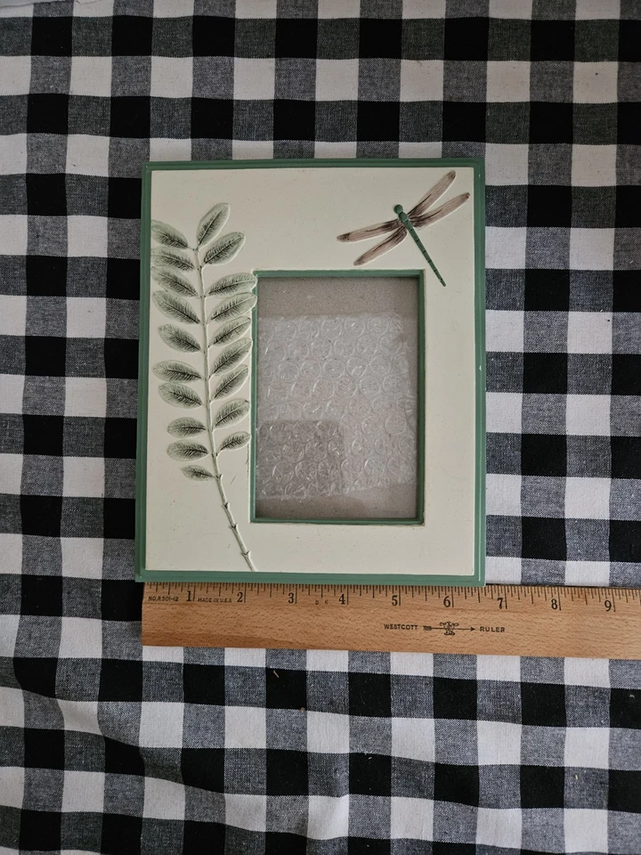 Marco de fotos de libélula planta Burnes of Boston 1999 ¡usado en excelente estado! Foto 4 de 4