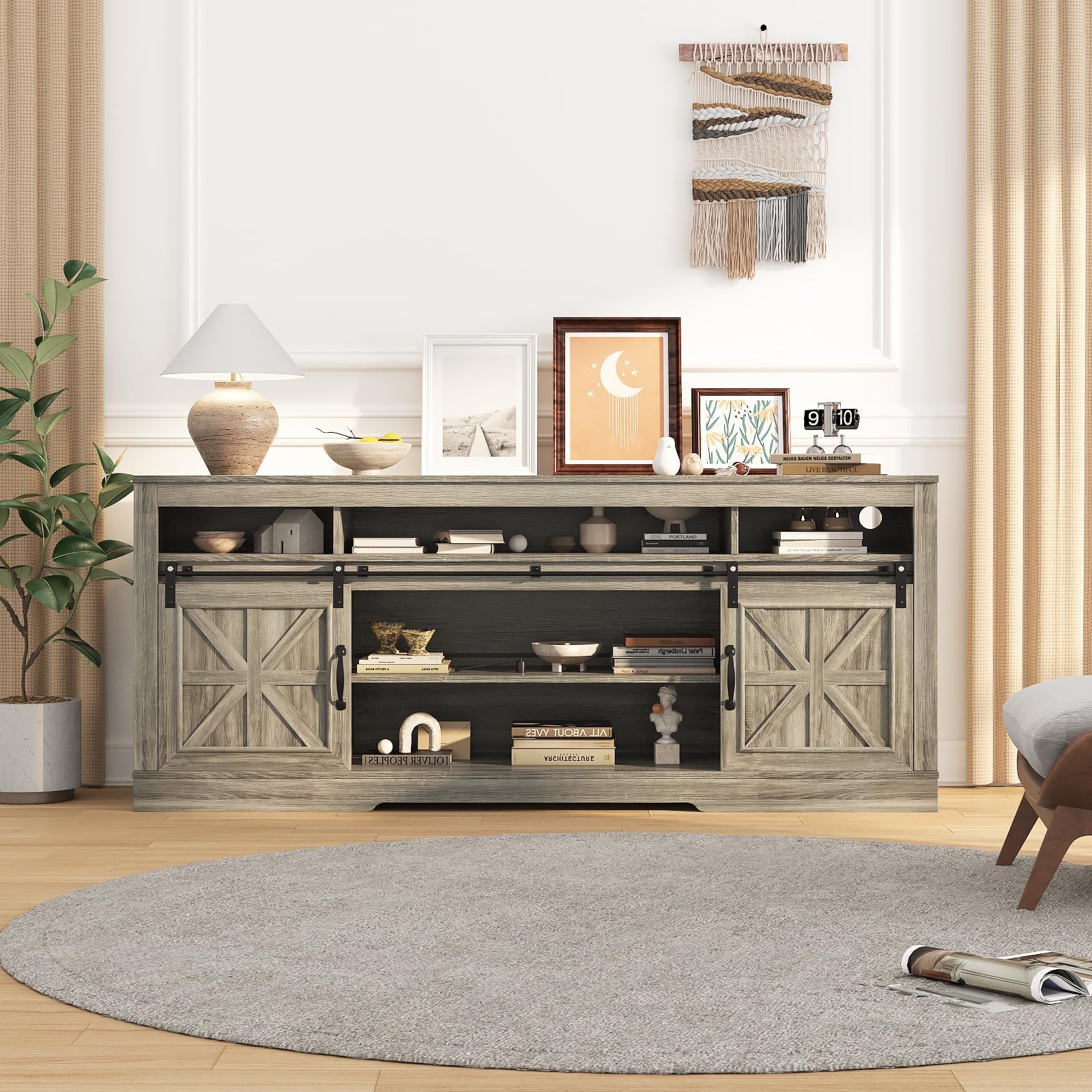 For 75 Inch Tv &ndash; 66" Media Console Table