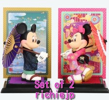 Tokyo Disney Resort Mickey Minnie Figure Set Japanese clothing Kimono JAPAN 2026