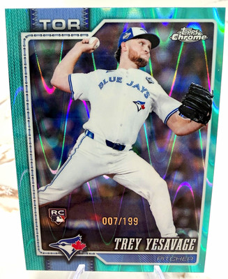 Topps Chrome 2026 Trey Yesavage  Aqua Refractor RC /199