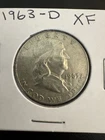1963 D Franklin Half Dollar 50¢ Denver Mint – XF Details – 90% Silver