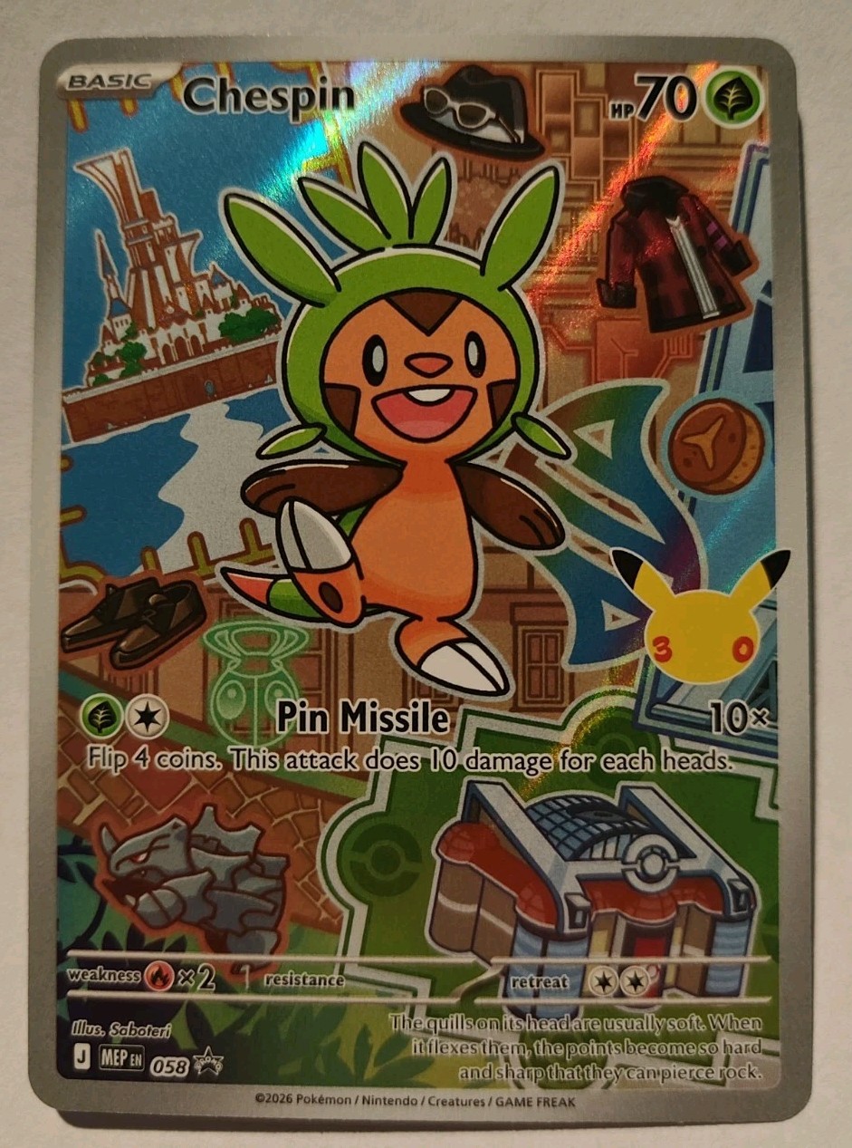 Chespin-058-Promo-ME: Mega Evolution Promo-NM-Pokemon