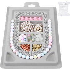 Bead Plate, Bracelet Bead Boards for Jewelry Making 9 Recessed Compartments