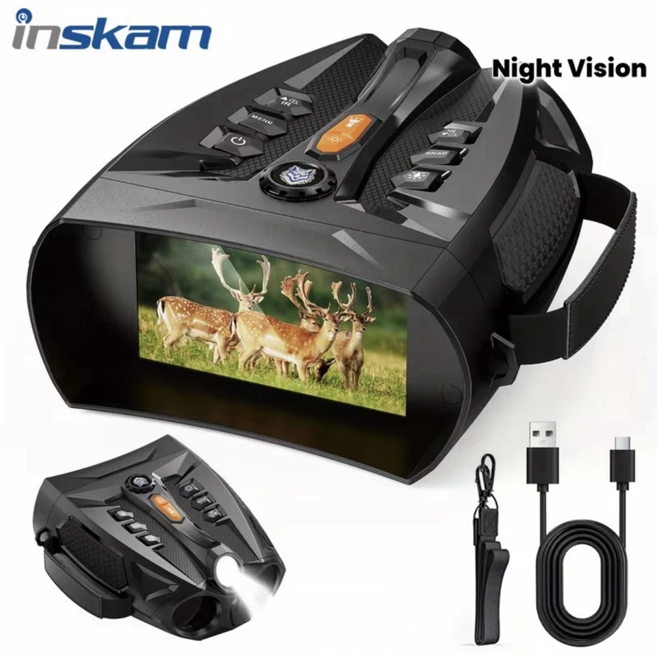 Jumelle Vision Nocturne Numérique 10x Zoom HD 48MP 1080P IR 800m USB-C
