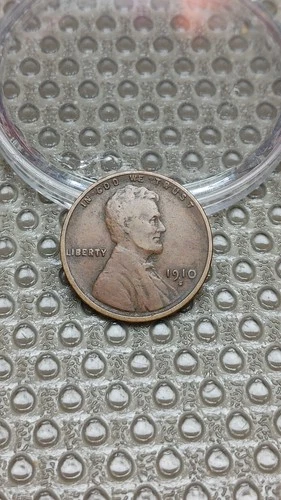 1910 S Lincoln Wheat Cent Penny Original F Fine                             D129