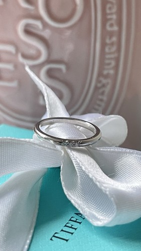 Tiffany & Co. Forever Diamond Ring in Platinum with Diamonds size 5 $1600 - Picture 21 of 24