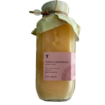 Thymes Tupelo Lemongrass Honey Bath NEW Discontinued 14.5oz Sealed RARE