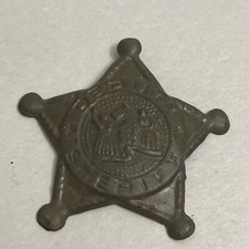 Vintage Toy Tin Badge Deputy Sheriff Western Cowboy