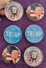 **TRUMP 2024 Thumbs Up - 6 PC Magnet Set - Patriotism Red White & Blue Set #4