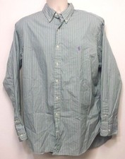 Ralph Lauren Classic Fit Green  Purple Stripe Dress Shirt w/ Pony 17 - 34/35