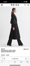 Reiss Coat Size 6 Maeve Coat Rrp £428