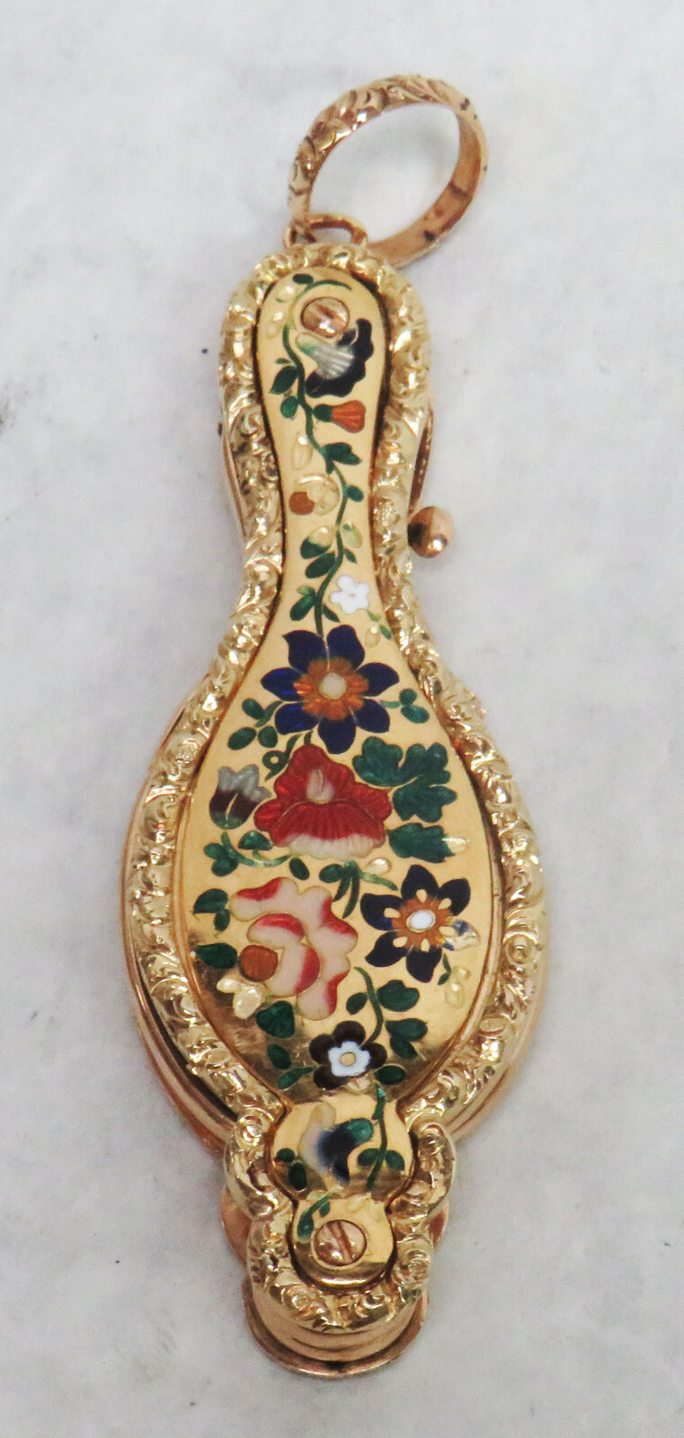 VINTAGE RUSSIAN HALLMARK 14K (56) GOLD & ENAMEL LORGNETTE | eBay
