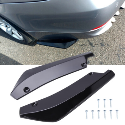 For Toyota Highlander Rear Bumper lip Spoiler Splitter Diffuser Glossy ...