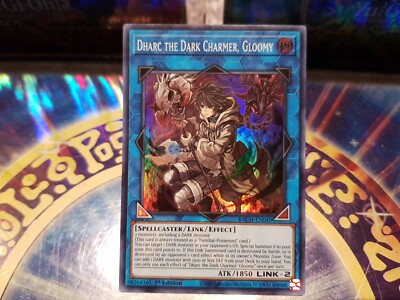 Yu-Gi-Oh! 1 × Super Rare Dharc The Dark Charmer Gloomy BACH American Print 