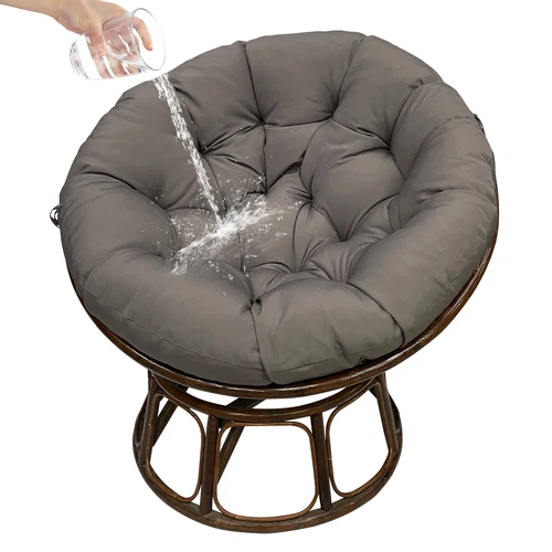 Papasan Chair Cushion Waterproof Oxford Cloth Circle Stuffed Egg Chair Cushions - Picture 37 of 111