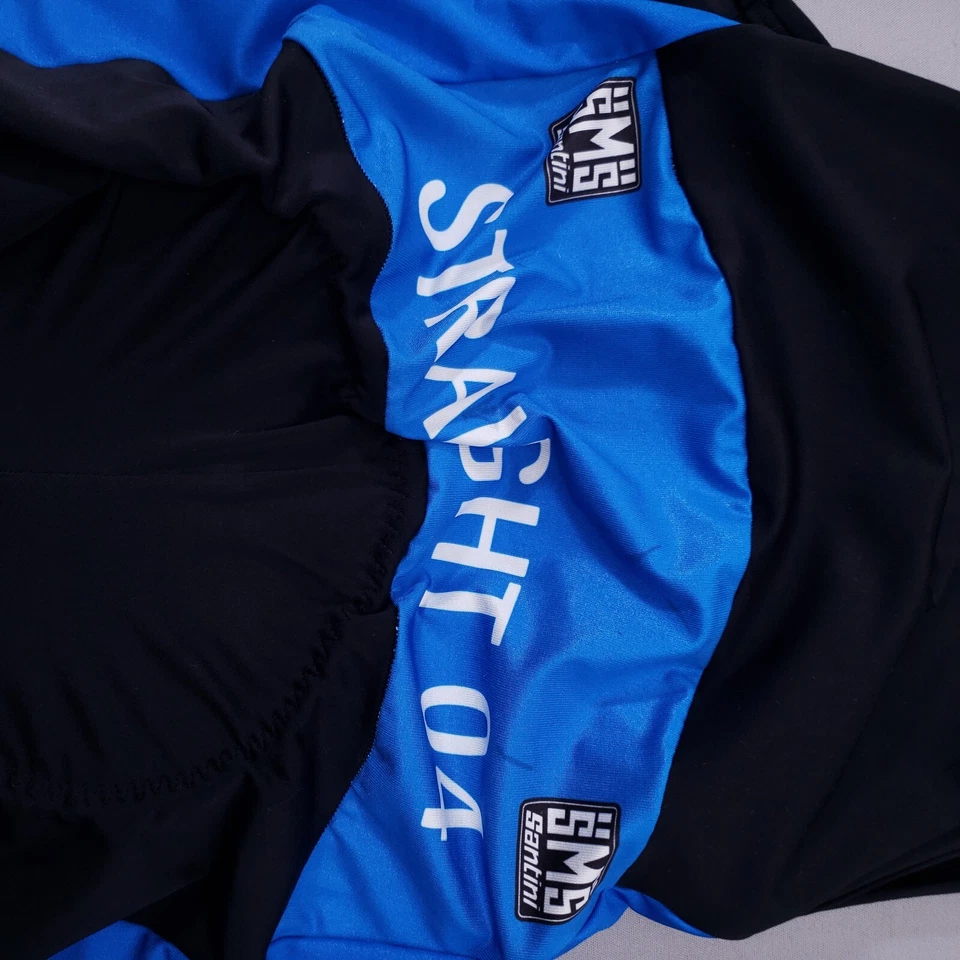 SMS Santini Мужские Маленькие Велосипедные Шорты-комбинезоны Черные Синие Сделано в Италии Coolmax Techno - Изображение 4 из 4