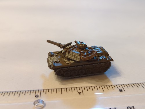 Micro Machine Plastic M-60 Patton Tank in 2 tone Brown Camo - rare color! (1998) - Picture 2 of 11