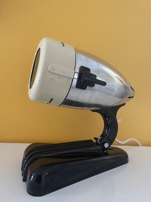 Hanau Sollux Steamline Bauhaus Art Deco Age Deco Chrome Lamp 1960 Made in German