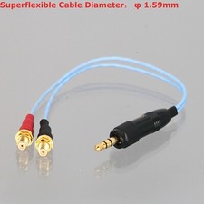 Push-Pull 3.5mm TRS to L/R Microdot Jack Cable Microphone Preamplifier Pre-Amp