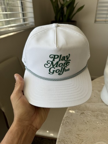 Melin Hat Coronado Links Play More Golf White Green Snapback SZ 58cm Sold Out - 第 3/15 張圖片