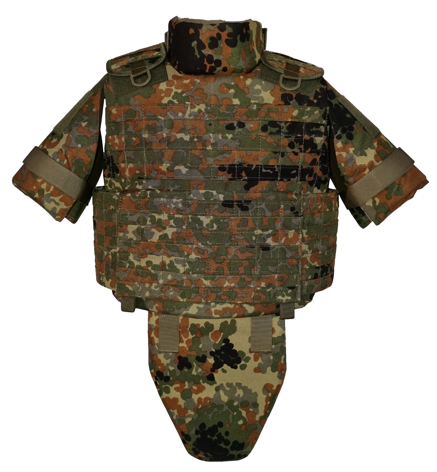 Tacticalweste Combat Einsatzweste XXXL Flecktarn Körperschutz Body Armor vest