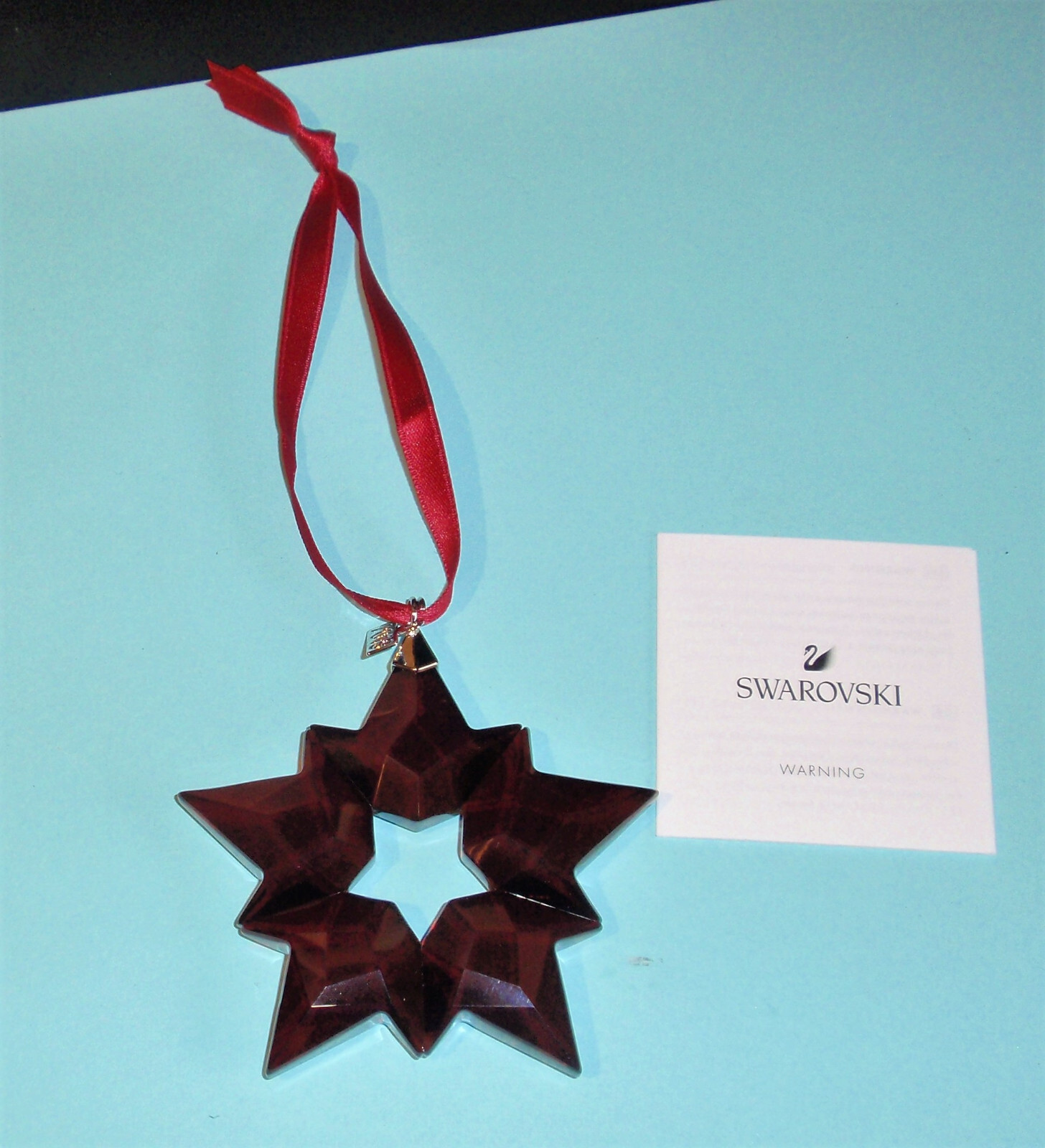Swarovski Crystal Annual Edition 2019 Large Red Christmas Star Ornament