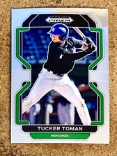 2022 Panini Prizm Draft Picks Baseball Base Tucker Toman PDP77 Blue Jays