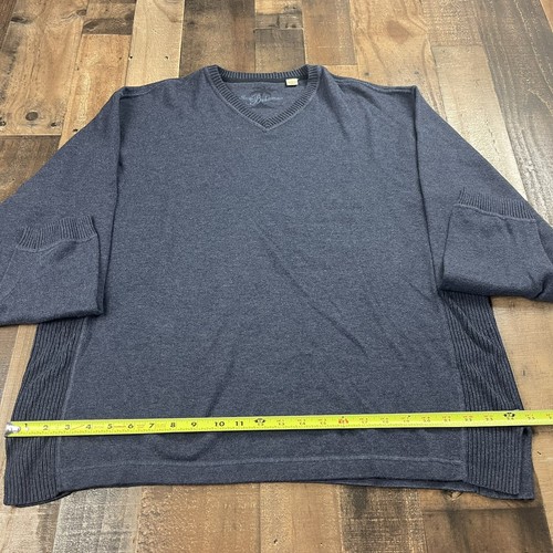 Tommy Bahama Men's Sweater Size XL Navy Blue V-Neck Pullover Casual Longsleeve - Picture 4 of 7