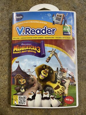 Vtech VReader MADAGASCAR 3 EUROPES MOST WANTED