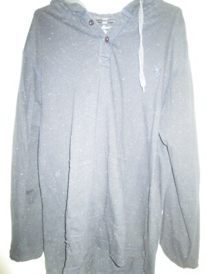 Jacamo Authentic Hoodie Large Mens grey blue black UK