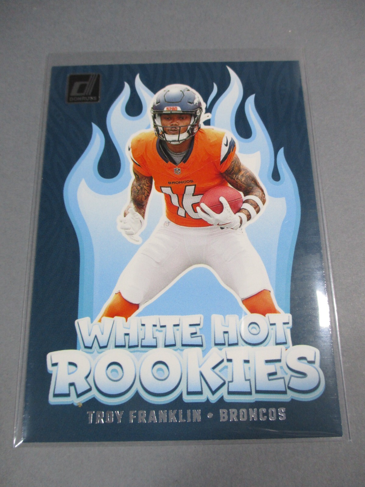 2024 Panini Donruss Troy Franklin White Hot Rookies #WH7 - Denver Broncos RC