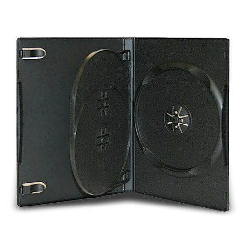 Multi-Disc (2,3,4 or 6) 14mm DVD Cases *Tray/No Tray* (3-pack) Black*Clear*White - Bild 8 von 17