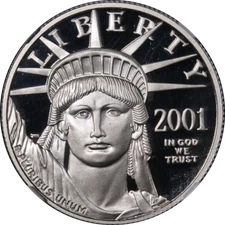 2001-W Platinum American Eagle $50 NGC PF70 Ultra Cameo STOCK