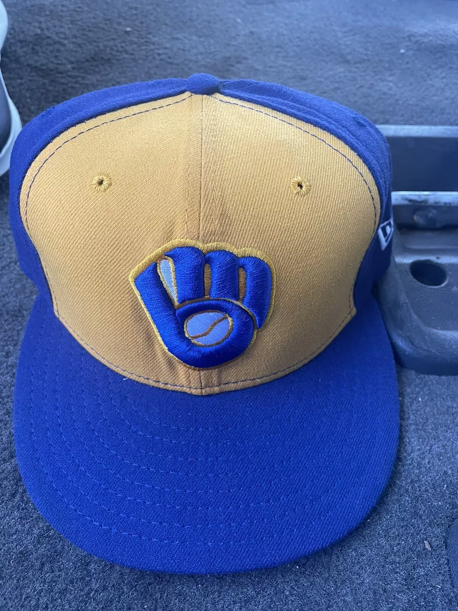 Milwaukee Brewers Hat Fitted New Era 59Fifty Baseball Cap