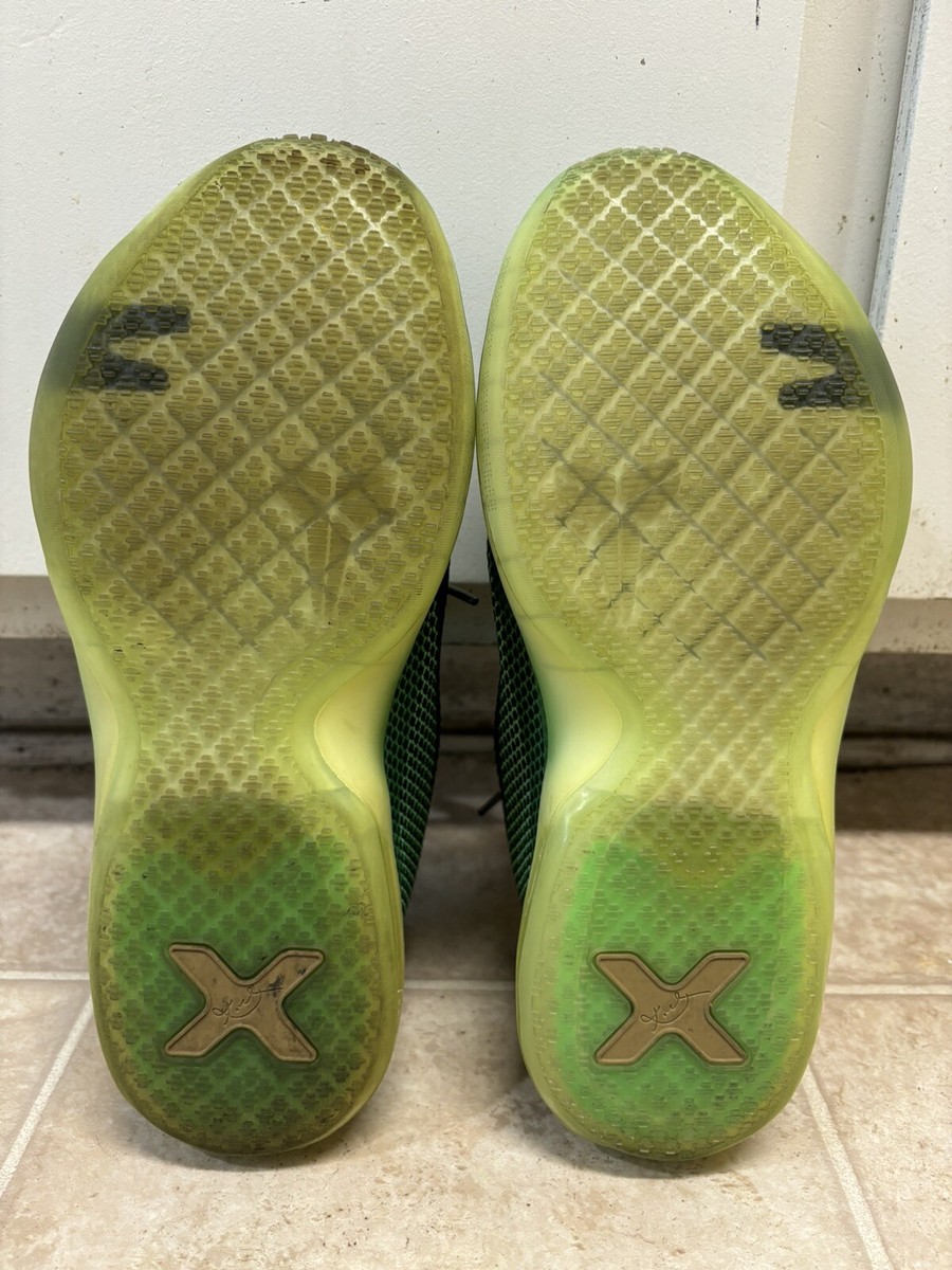 RARE Sz 6Y - Nike Kobe X 10 Poison Vino Green Black Basketball