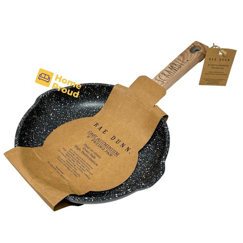 Sartén antiadherente Rae Dunn pequeña 8 pulgadas utensilios de cocina premium gris - Imagen 6 de 17