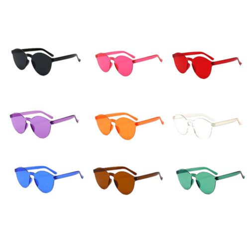 9 Pcs Glasses Sunglasses Women Fashion Sunglasses Frameless Sunglasses Women