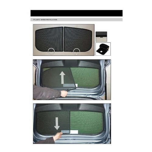 Protezione Sole per Opel Corsa D+E 3 porte anno 06-14, pannelli posteriori + lunotto - Foto 10 di 12