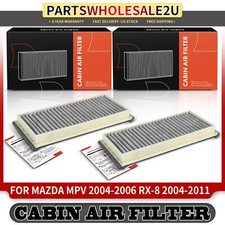 2pcs Activated Carbon Cabin Air Filter For Mazda Mpv 2004-2006 Rx-8 2004-2011 2pcs Activated Carbon Cabin Air Filter For Mazda Mpv 2004-2006 Rx-8 2004-2011