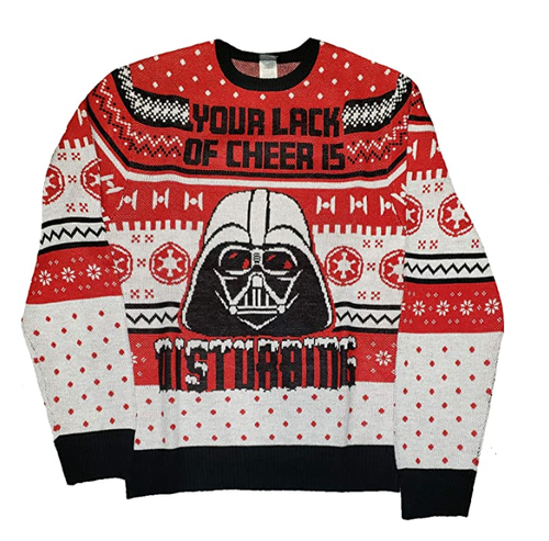Star Wars Sweater Darth Vader Red Ugly 